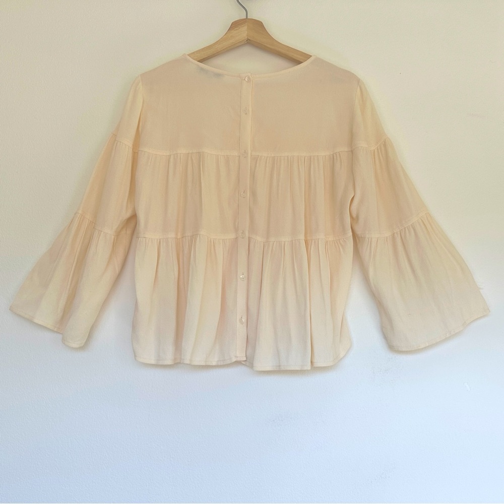 Madewell Tiered Button-Back Top - Picture 5 of 12